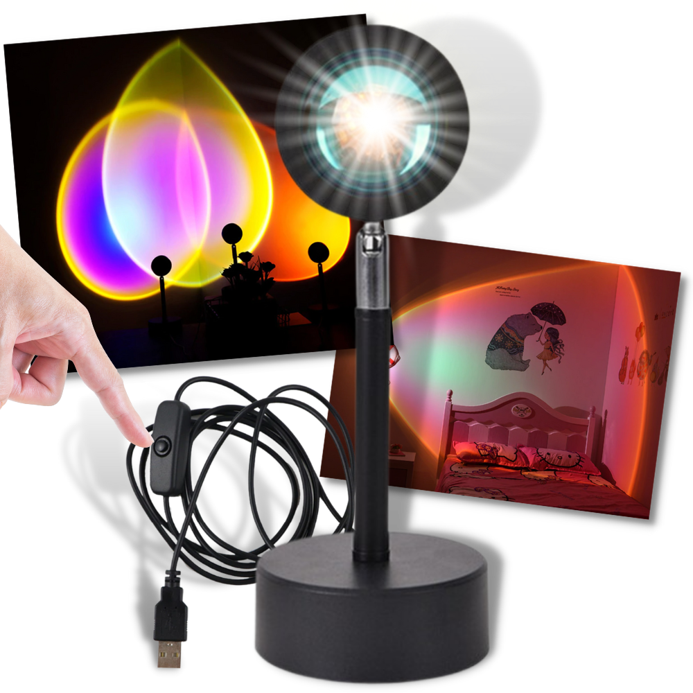 Colourful Light Projector LED Desk Lamp