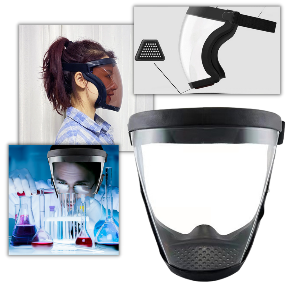 Transparent Protective Full Face Shield