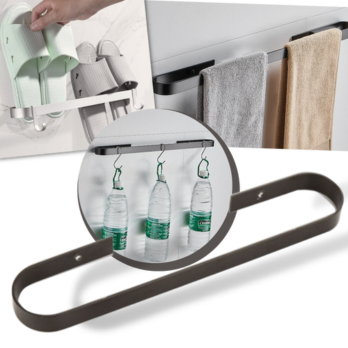 Aluminium Wall-Mounted Slipper Rack