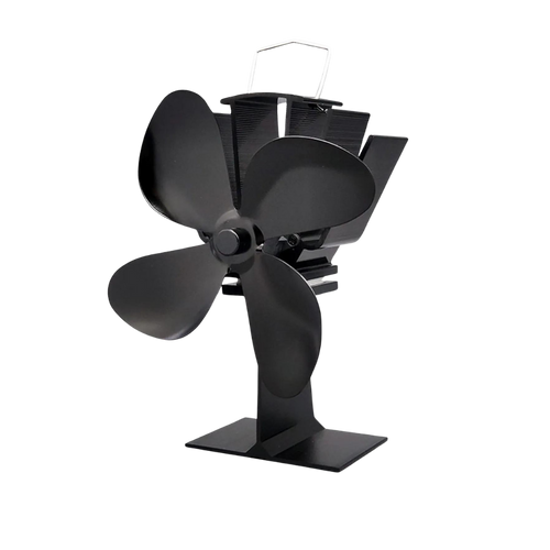 4-Blade Heat Powered Stove Fan for fireplaces