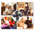 4-Blade Heat Powered Stove Fan for fireplaces