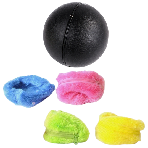 Automatic moving roller ball for dog with changeable covers