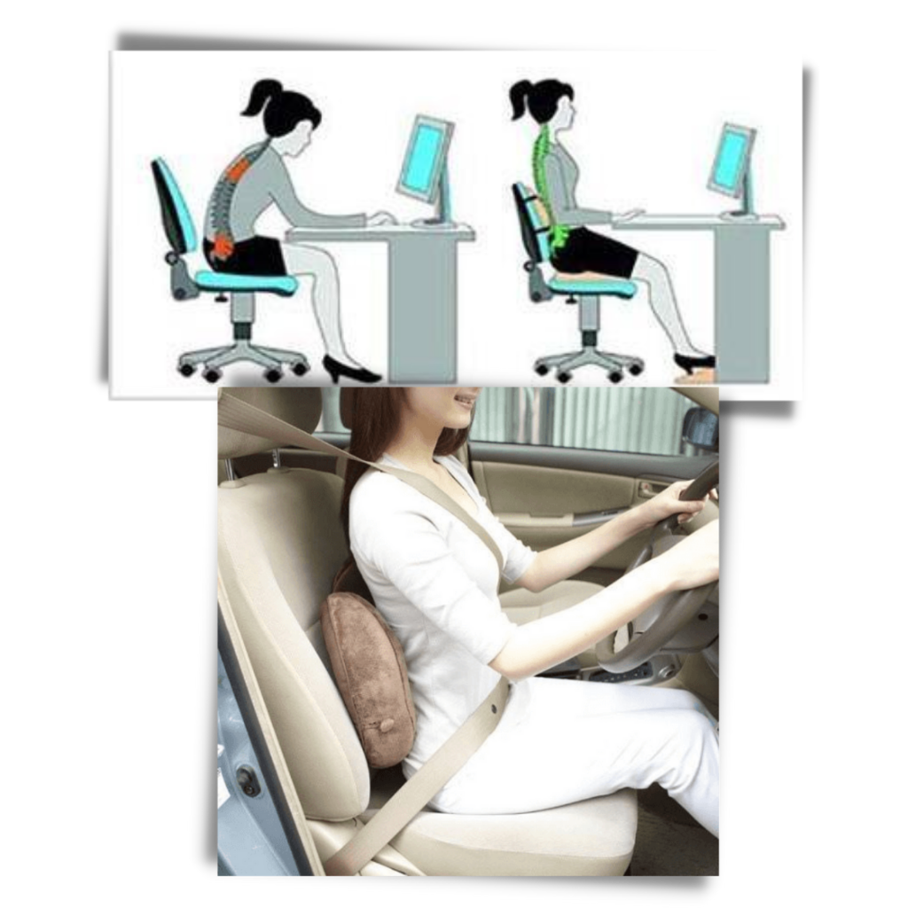Dual buttock seat cushion