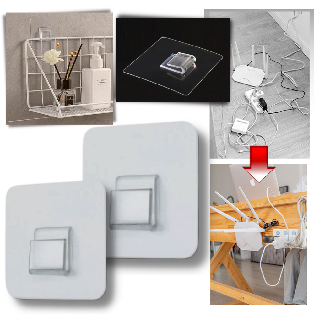 Pack of Adhesive Wall Hooks