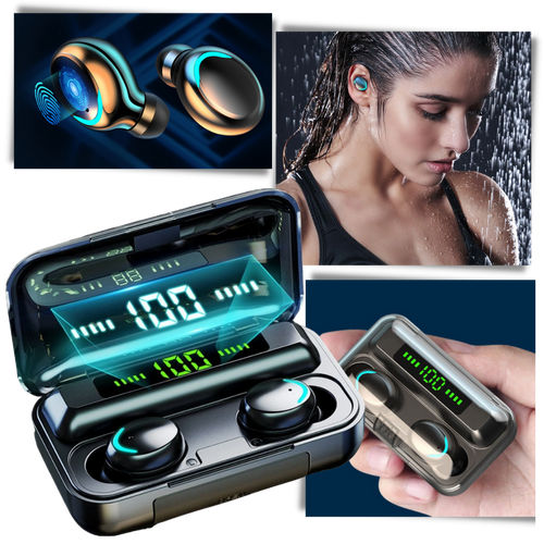 Bluetooth earphones with charging battery box