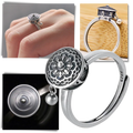 Spinning Buddhist Mantra Ring for Women