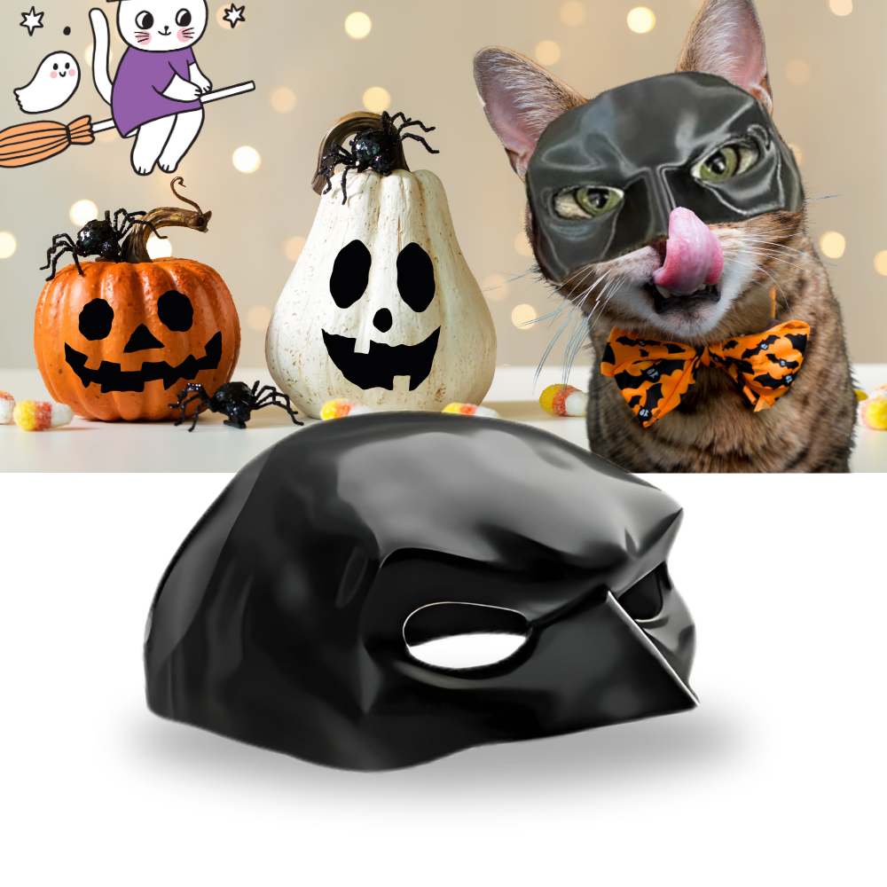 Adorable Batman Cat Mask