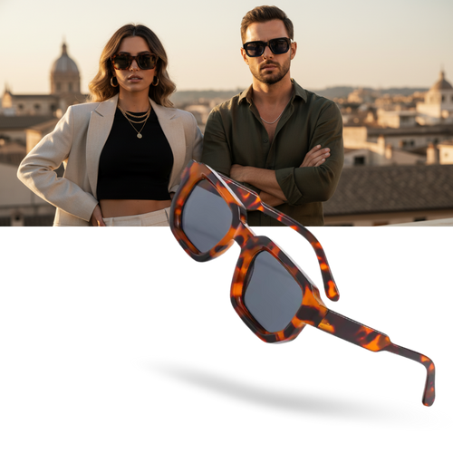 Bold Energy Rectangle UV Sunglasses