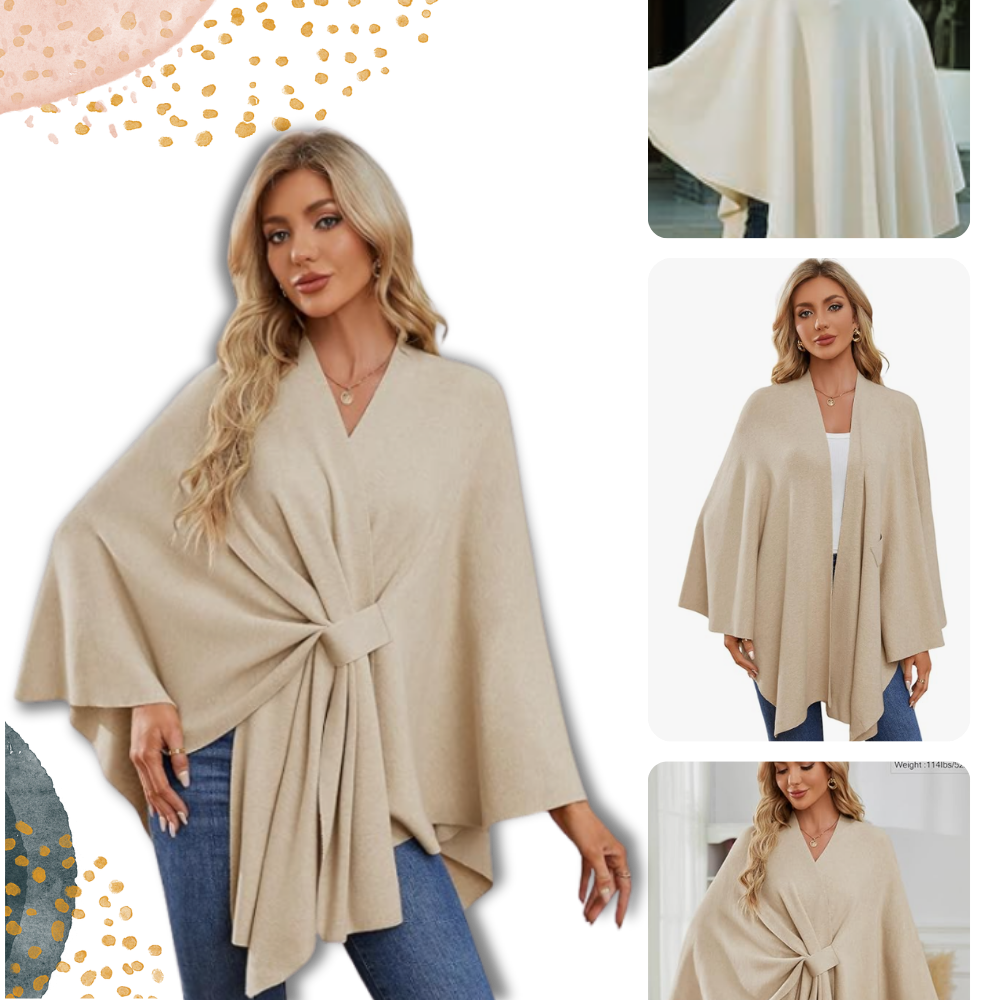Chic Women Knitted Poncho