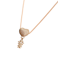 Elegant Mum Charm Necklace