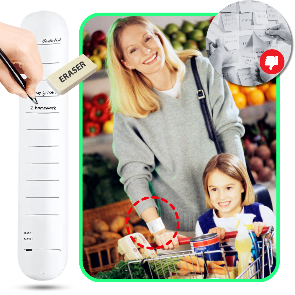 Erasable Silicone Slap Reminder Bands