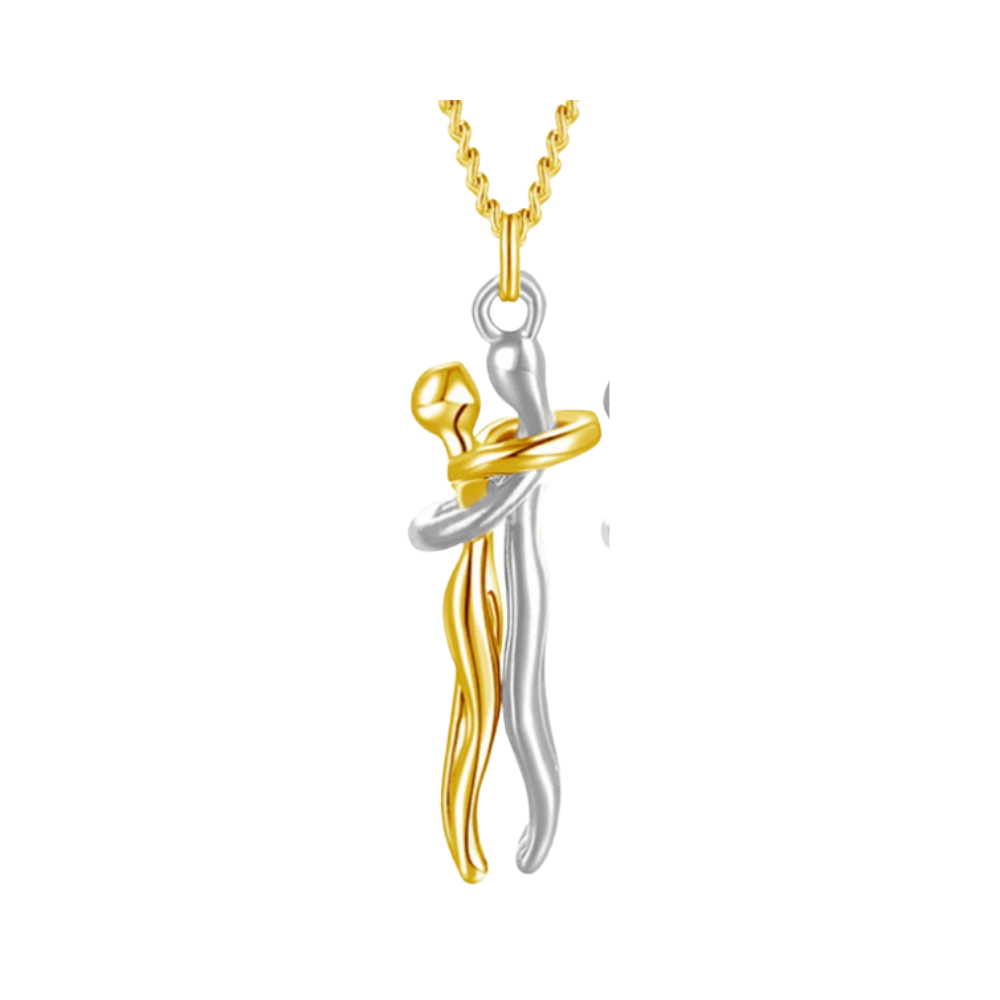 Hug Love Couple Necklace