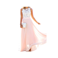 Prairie Chic Lace Chiffon Dress