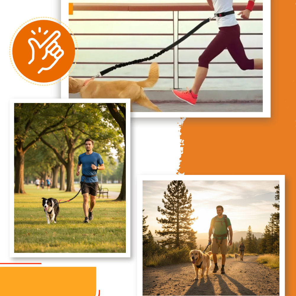 Secure & Ergonomic Dog Waist Leash