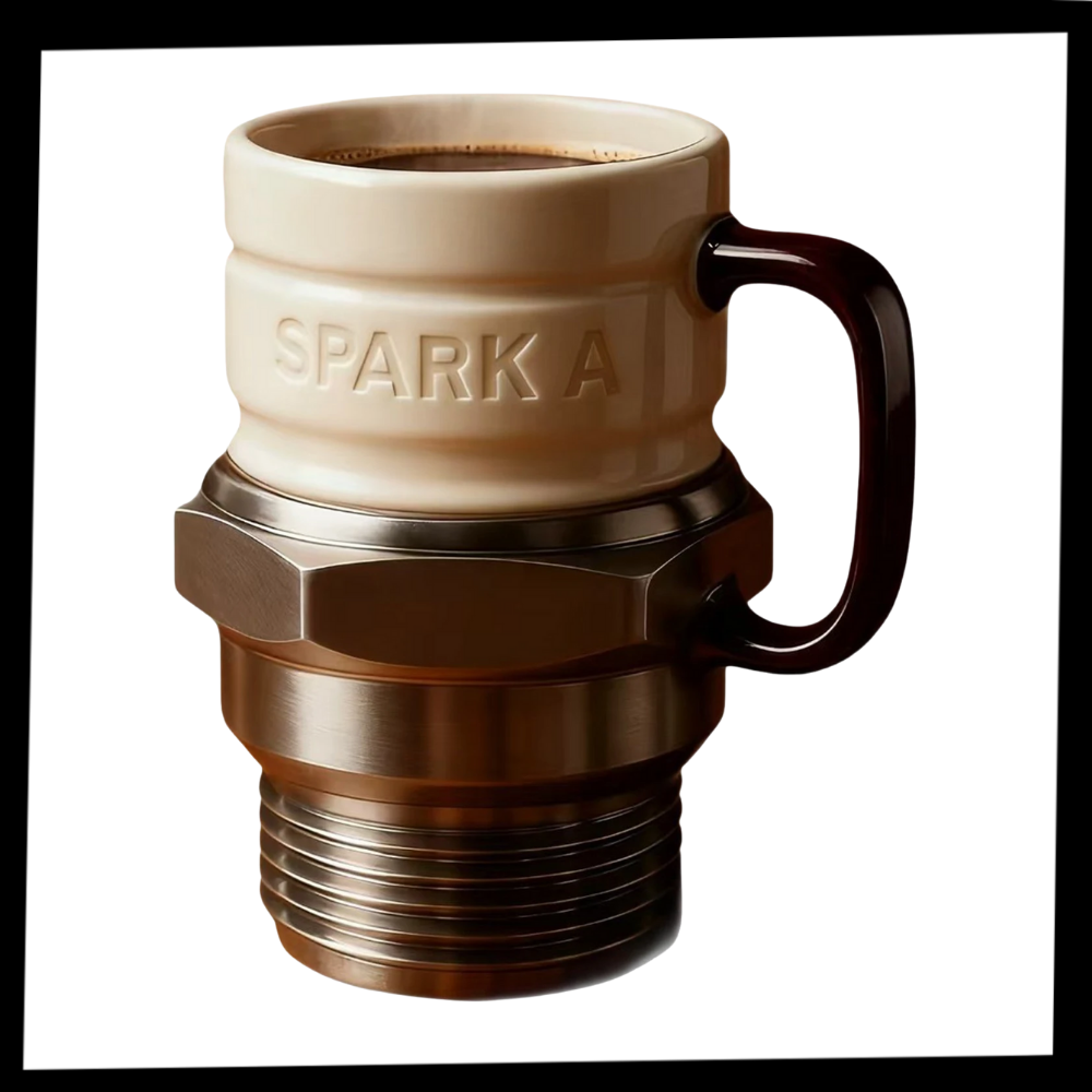 Spark Plug Novelty Mug