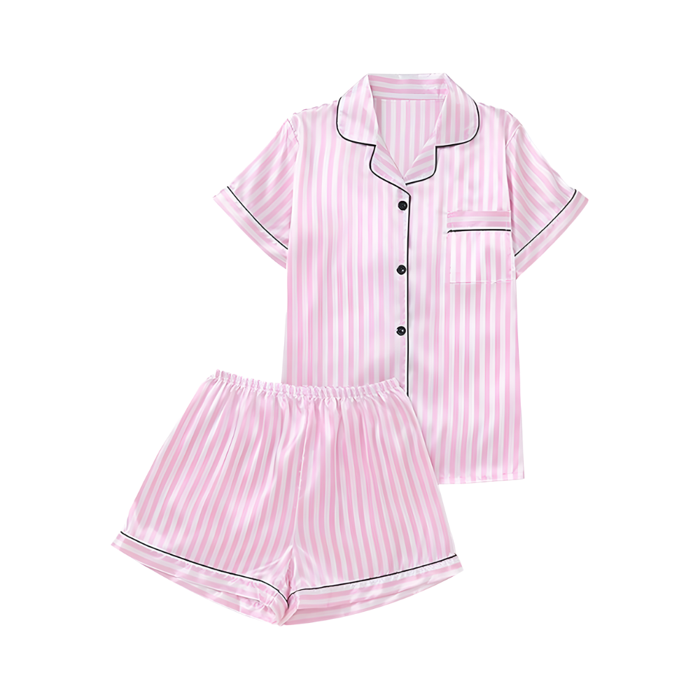 Women's Rosy Satin Pajamas