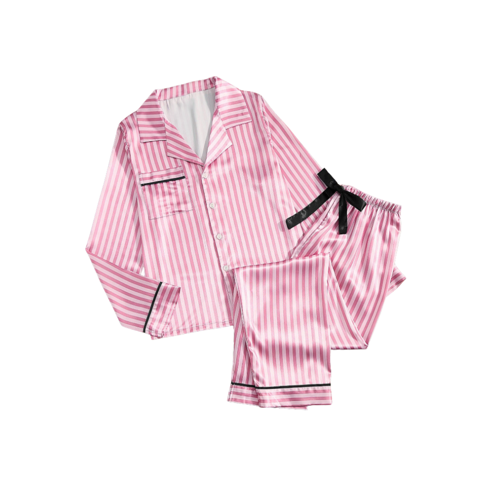 Women's Rosy Satin Pajamas